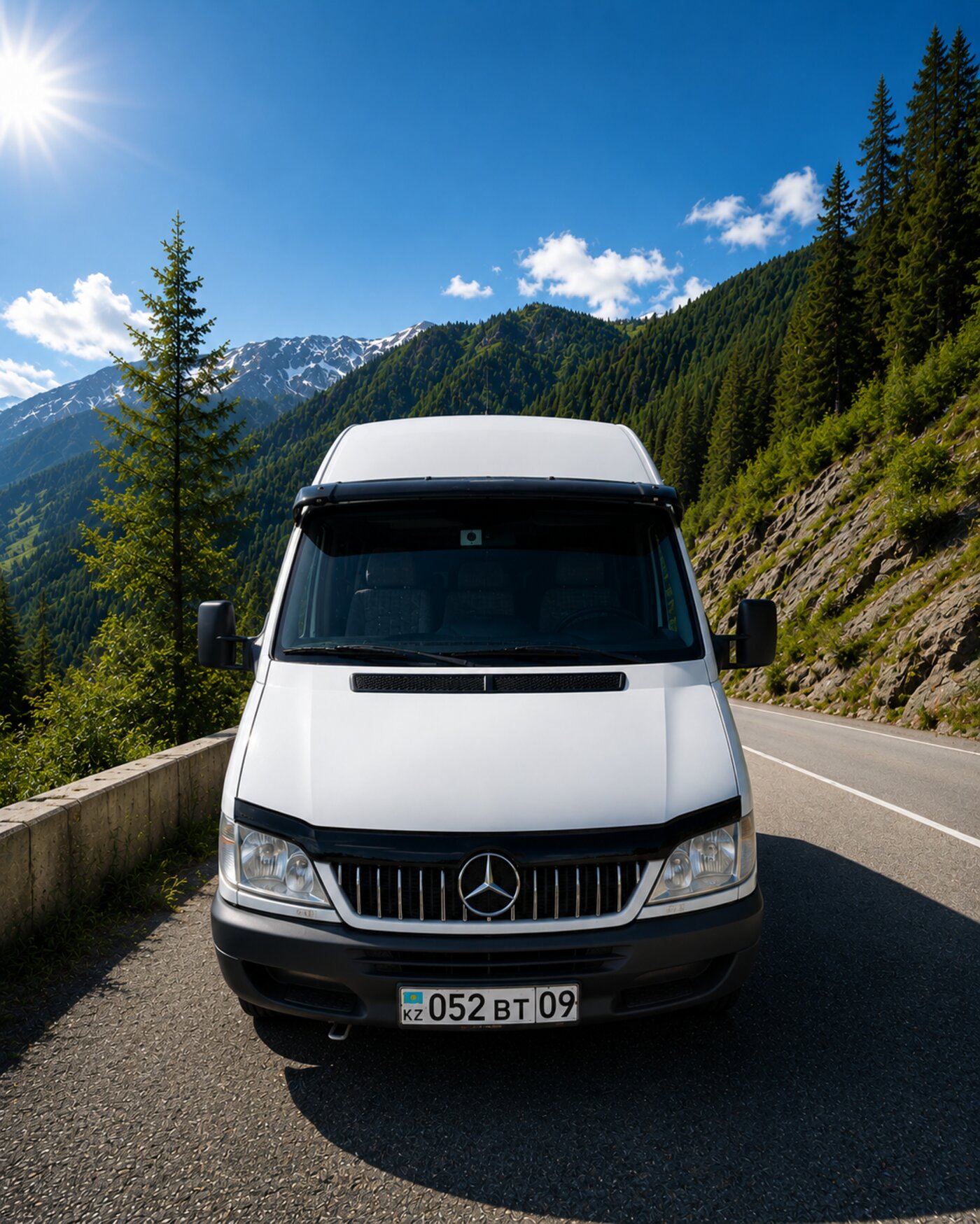 Sprinter на горной дороге